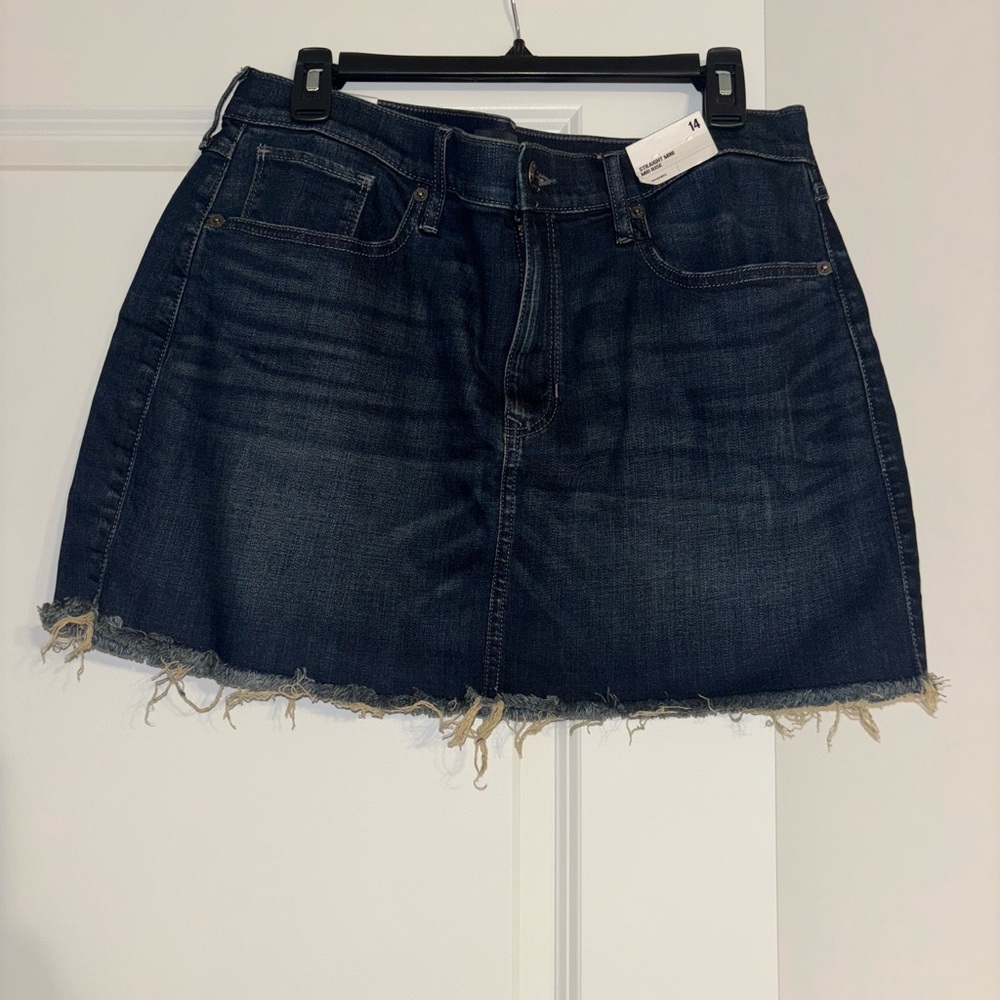 Express Dark Blue Mini Skirt